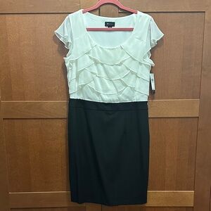 AB Studio Black and White Dress